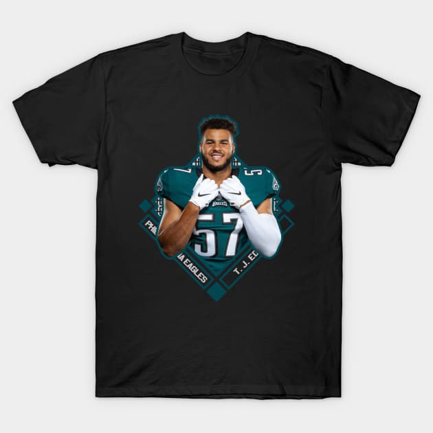 T. J. EDWARDS PHILADELPHIA EAGLES T-Shirt by hackercyberattackactivity